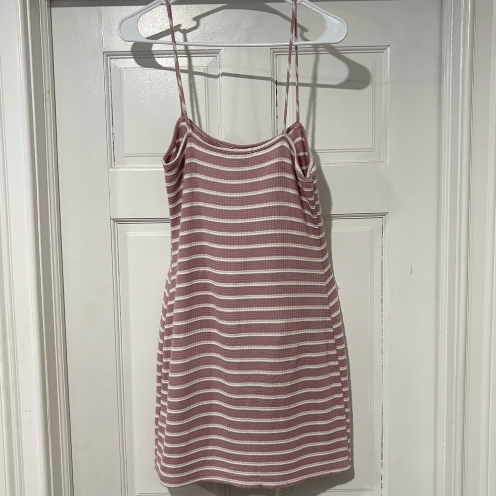 Forever 21 Pink and White Striped Mini Dress